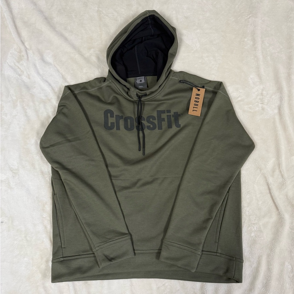 NOBULL Olive Green Large Women’s CrossFit Hoodie Sweatshirt NWT